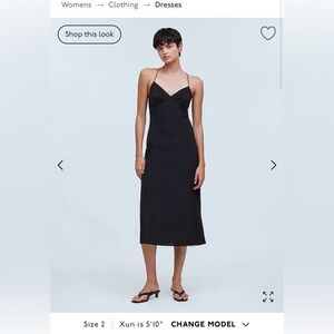 Madewell Layton Midi Slip Dress NWT
